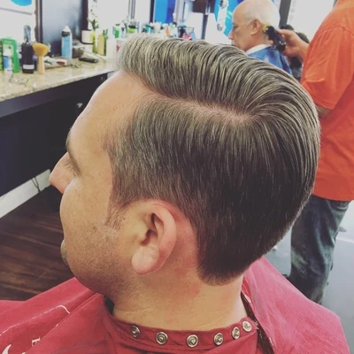 Comb-over haircut — The Barber Club Pompano Beach