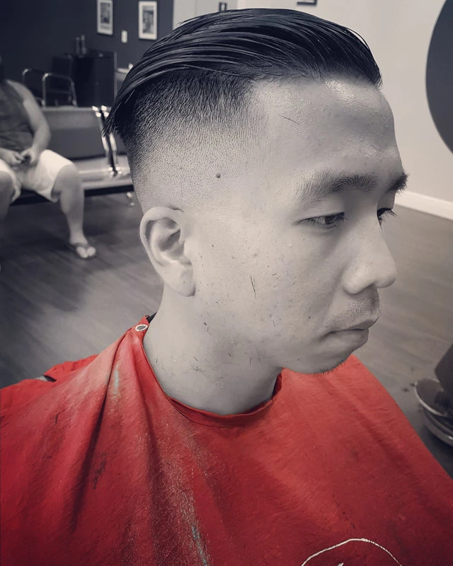 Slick Back haircut — The Barber Club Pompano Beach