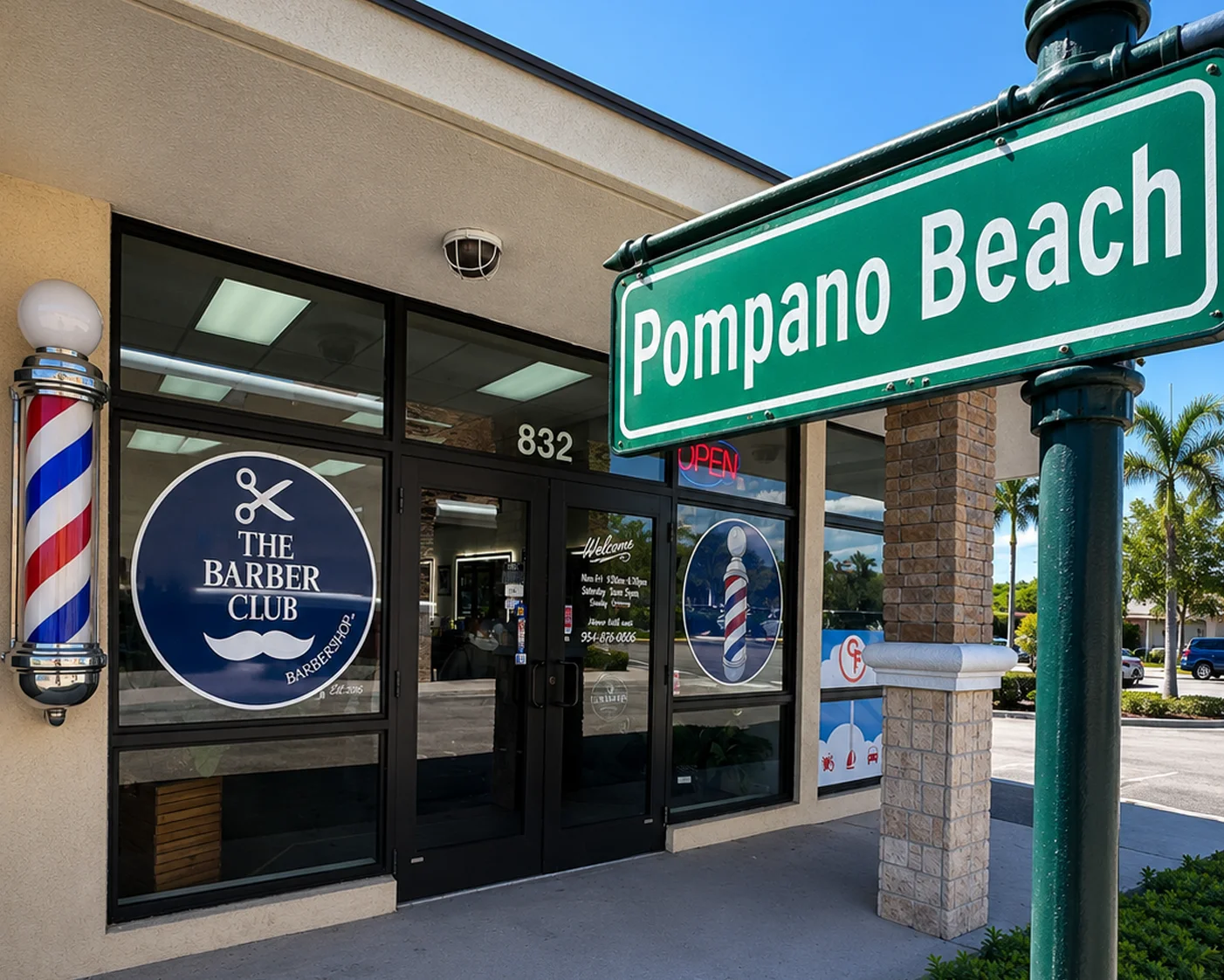 The Barber Club barbershop in Pompano Beach, FL